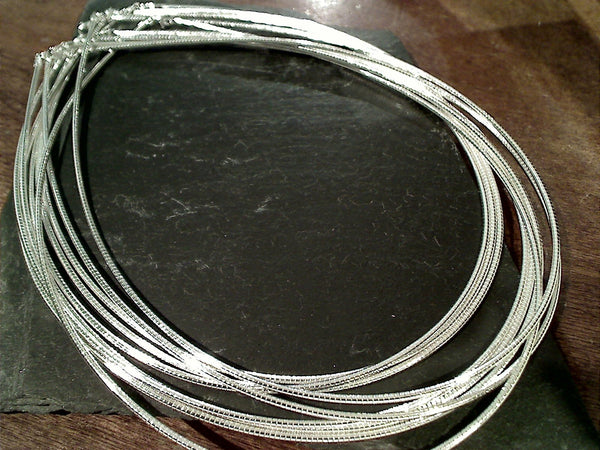 20" 2mm Round Omega Chain / Neck Wire, Sterling Silver