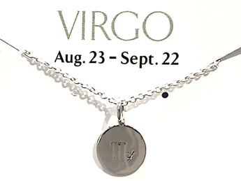 16" - 18" Sterling Silver Virgo Zodiac Necklace
