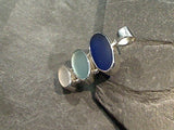 Sea Glass, Sterling Silver Small Pendant