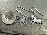 Sterling Silver Small Horse Earrings