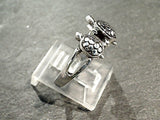 Size 6.75 Sterling Silver Sea Turtles Ring