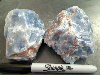 Rough Blue Calcite 250g - 350g Specimen