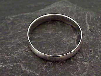 Size 5.75 Sterling Silver 3mm Hollow Band Ring