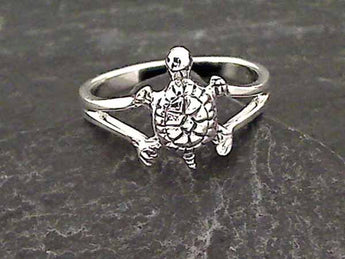 Size 6.75 Sterling Silver Sea Turtle Ring
