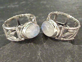 Size 6.25 Moonstone, Sterling Silver Ring