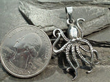 Sterling Silver Octopus Pendant