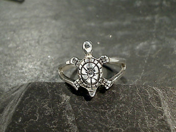 Size 5.75 Sterling Silver Sea Turtle Ring