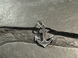 Sterling Silver Small Anchor Pendant / Charm