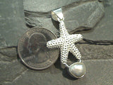 Pearl, Sterling Silver Starfish Pendant