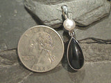 Onyx, Pearl, Sterling Silver Pendant