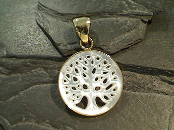 Mother of Pearl, Alchemia Tree of Life Pendant