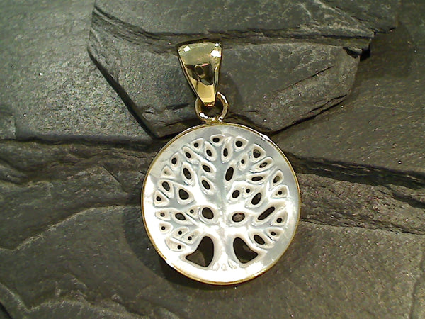 Mother of Pearl, Alchemia Tree of Life Pendant