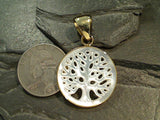 Mother of Pearl, Alchemia Tree of Life Pendant