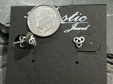 Sterling Silver Small Celtic Trinity Knot Stud Earrings