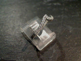Size 6.5 CZ, Sterling Silver Wave Ring