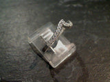 Size 5.75 CZ, Sterling Silver Wave Ring