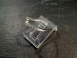 Size 6.5 CZ, Sterling Silver Wave Ring