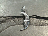 Sterling Silver Crescent Moon Pendant