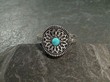 Size 8.75 Turquoise, Sterling Silver Ring