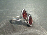 Size 6 Garnet, Sterling Silver Ring