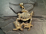 Alchemia Sea Turtle Family Large Pendant