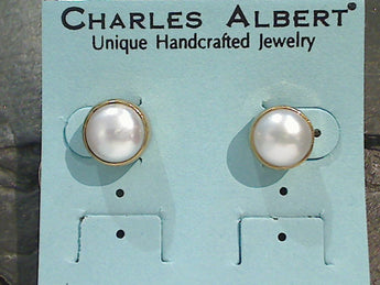 Pearl, Alchemia Post Earrings