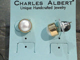 Pearl, Alchemia Post Earrings