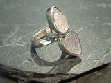 Size 6.5 Druzy Quartz, Sterling Silver Ring