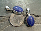 Lapis Lazuli, Sterling Silver Small Pendant