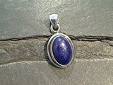 Lapis Lazuli, Sterling Silver Small Pendant