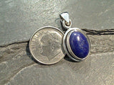 Lapis Lazuli, Sterling Silver Small Pendant