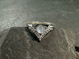 Size 5.25 Moonstone, Sterling Silver Ring