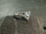 Size 6.25 Moonstone, Sterling Silver Ring