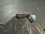 Size 7 Larimar, Sterling Silver Ring