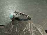 Size 9 Larimar, Sterling Silver Ring