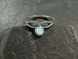 Size 5.25 Larimar, Sterling Silver Ring