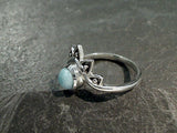 Size 5.25 Larimar, Sterling Silver Ring