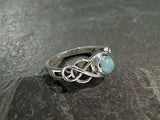 Size 5.25 Larimar, Sterling Silver Ring