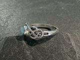 Size 5.25 Larimar, Sterling Silver Ring
