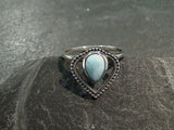 Size 5.75 Larimar, Sterling Silver Ring