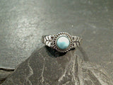 Size 6 Larimar, Sterling Silver Ring