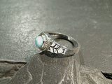 Size 6 Larimar, Sterling Silver Ring