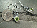 Peridot, Sterling Silver Earrings