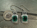 Green Quartz, Sterling Silver Earrings