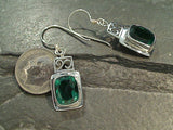 Green Quartz, Sterling Silver Earrings