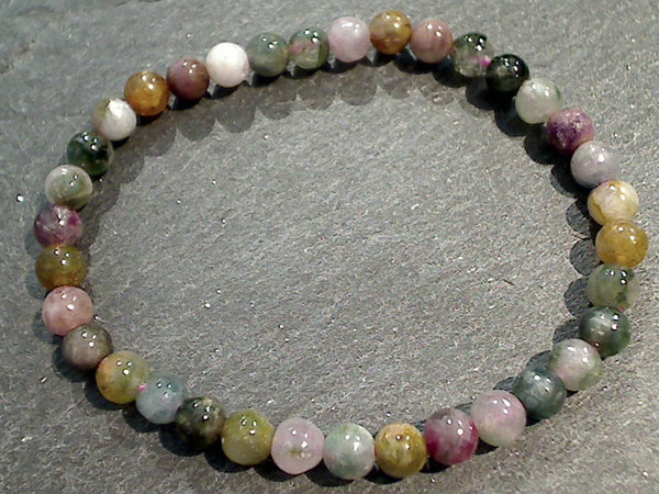 Tourmaline Multi-Color 5MM - 6MM Stretch Bracelet