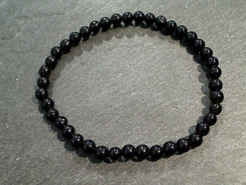Black Obsidian 4MM Stretch Bracelet