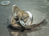 Adjustable Size Fossil Shark Tooth, Fine Sterling Silver Ring