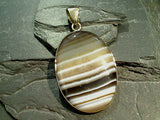 Alchemia, Banded Agate Extra Large Pendant