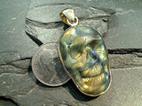 Labradorite, Alchemia Skull Pendant